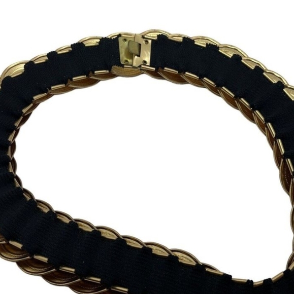 COIN VINTAGE Belt Stretch Embossed Gold Boho Medallion Retro Y2K Maximalist Glam - Picture 11 of 15